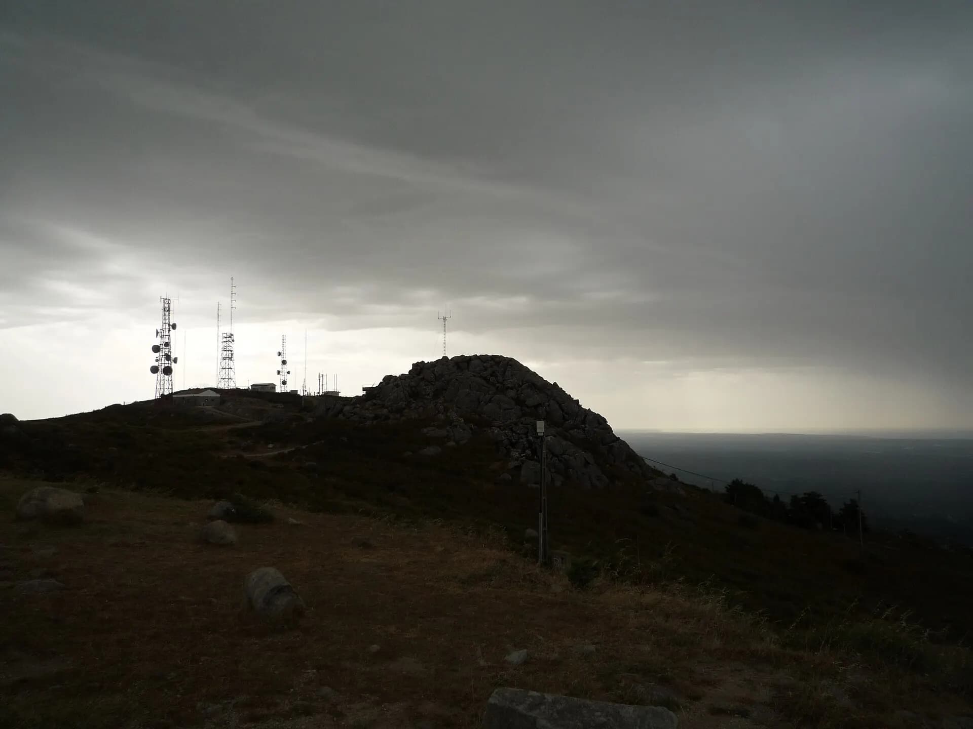 Fóia, Serra de Monchique, Algarve, Portugal, summer stormy weather
