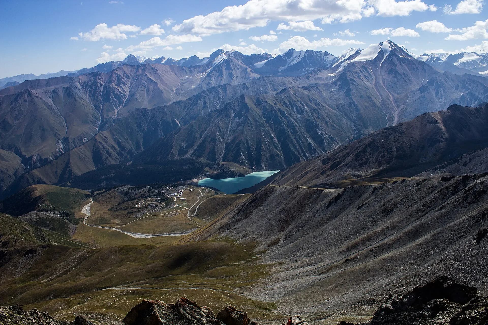 Big Almaty Lake from pass