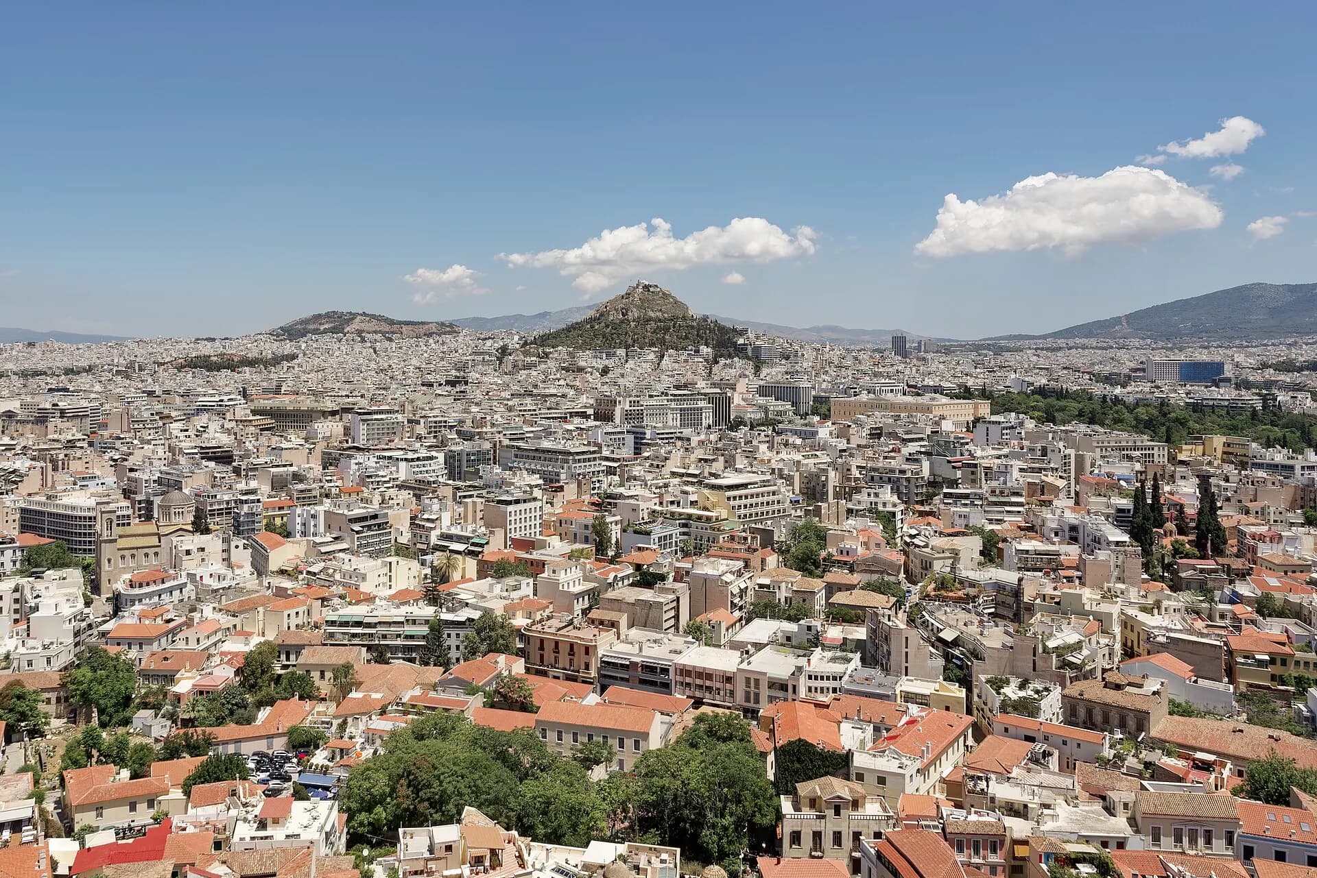 View from the Acropolis in Athens with the Lycabettus Hill, 20240531 1314 9656