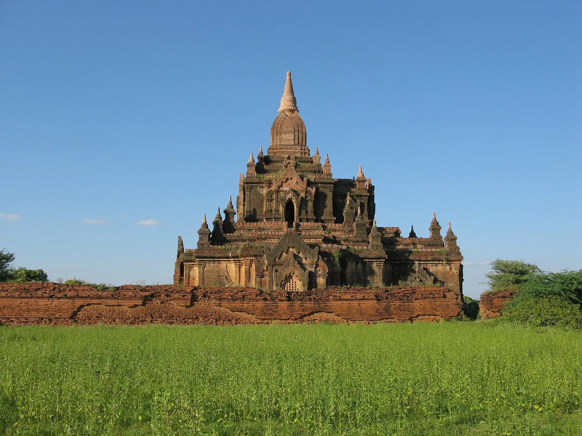 Old Bagan, Myanmar, Ancient Buddhist temple in Bagan plains