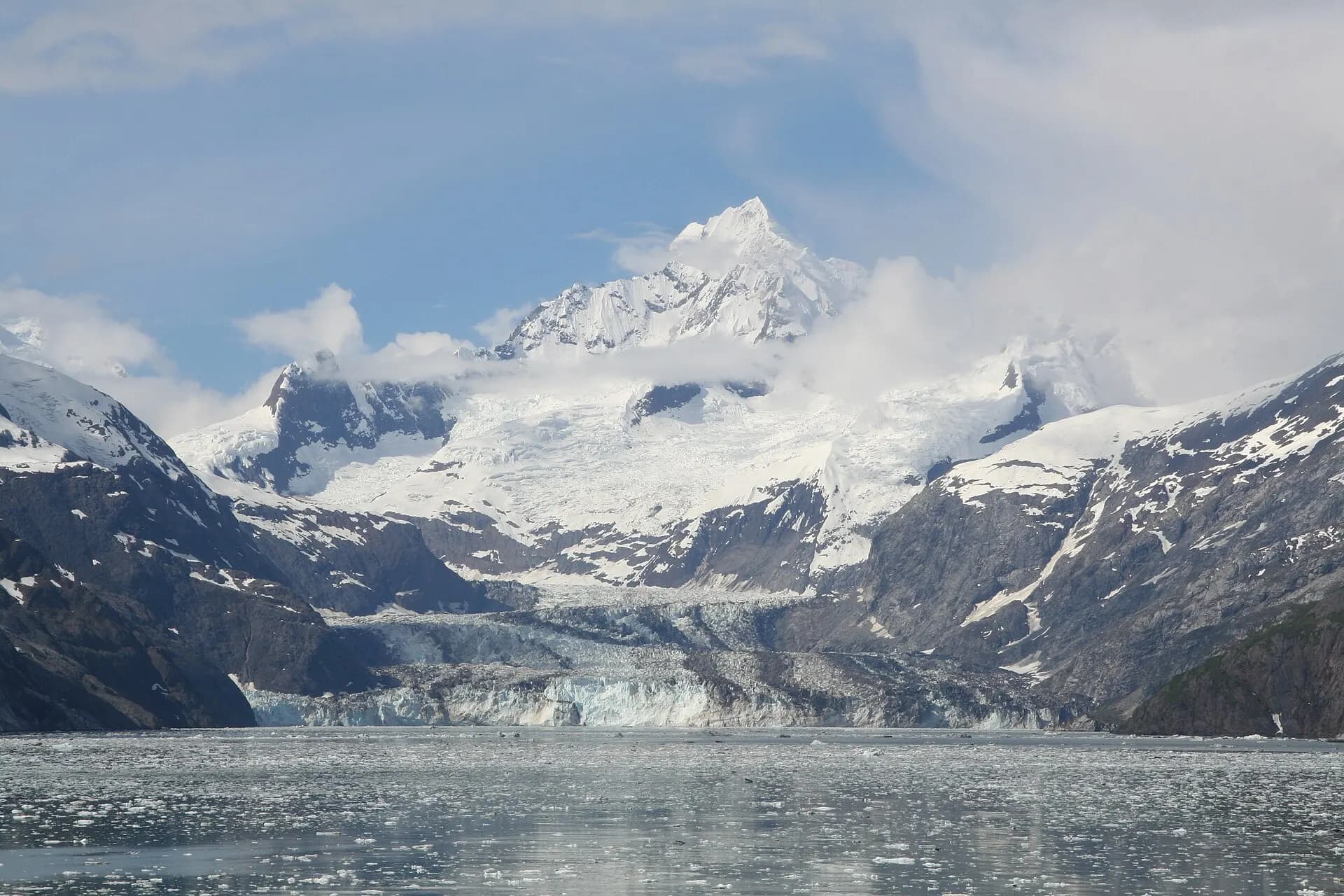 Johns Hopkins Glacier Bay Mount Orville Mount Wilbur Alaska 2014
