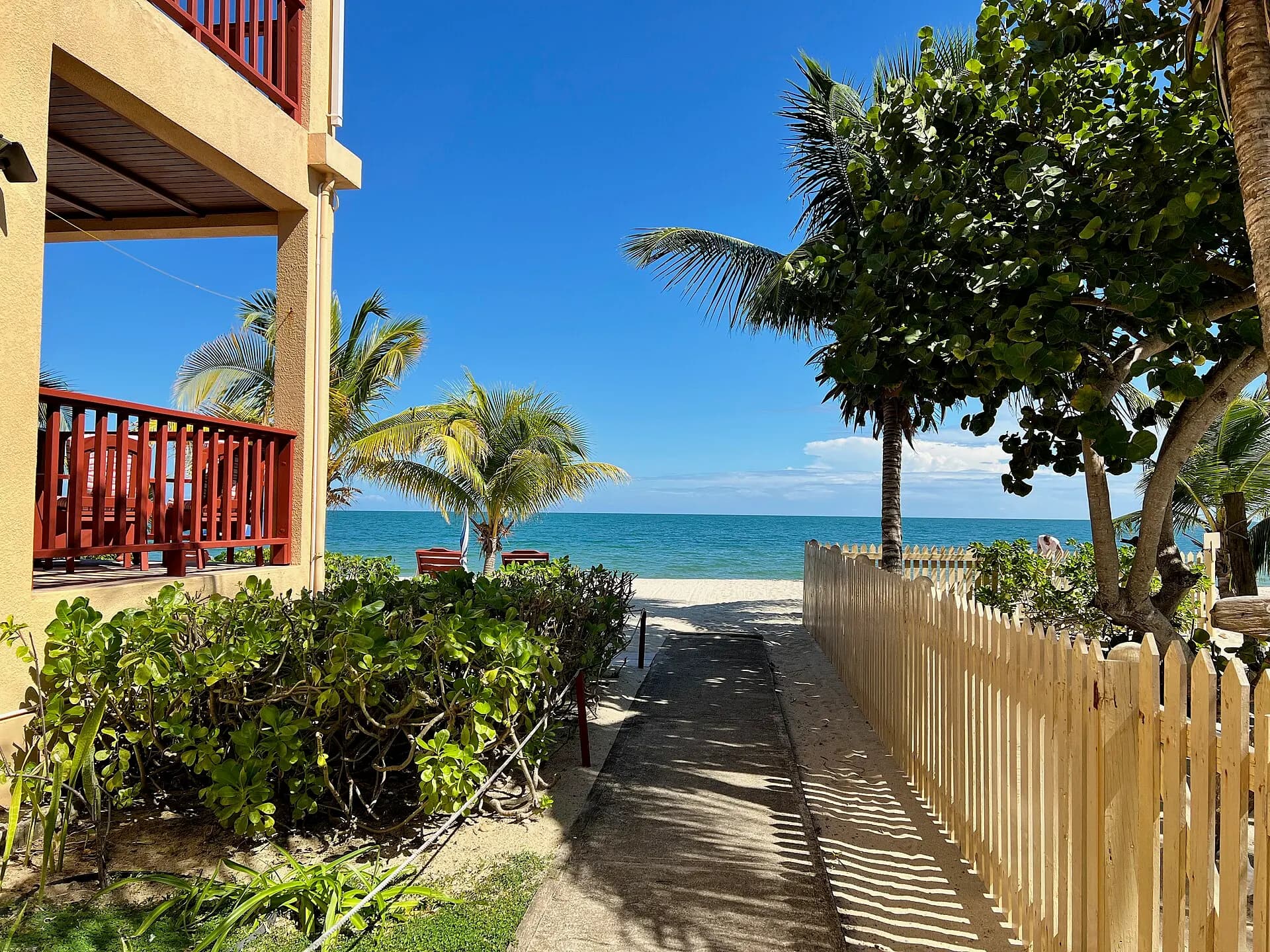 Placencia Belize, December 2021 - Path to the Beach