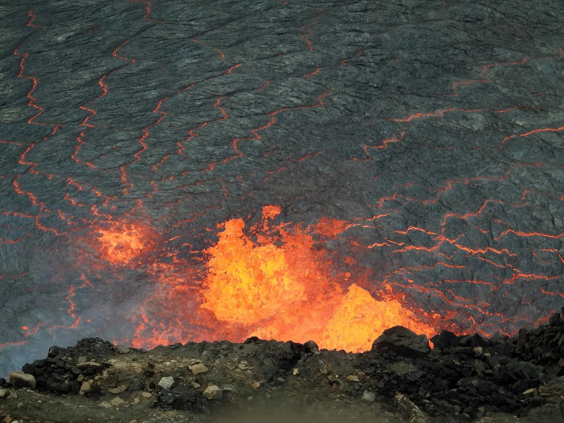 Kīlauea summit eruption in Halemaʻumaʻu crater - October 2, 2021 (96855)