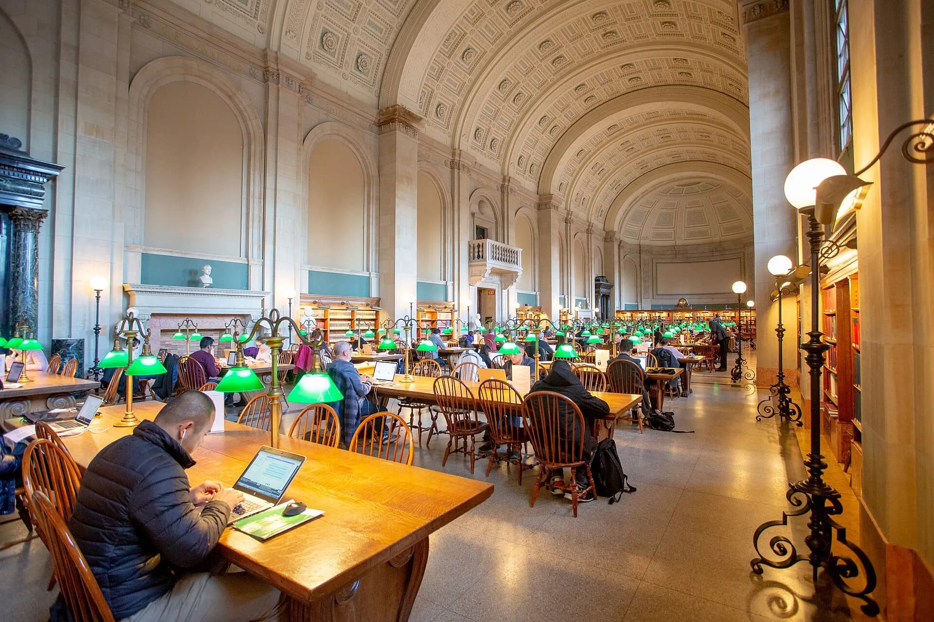 Boston Public Library, McKim Building (Bates Hall 02)