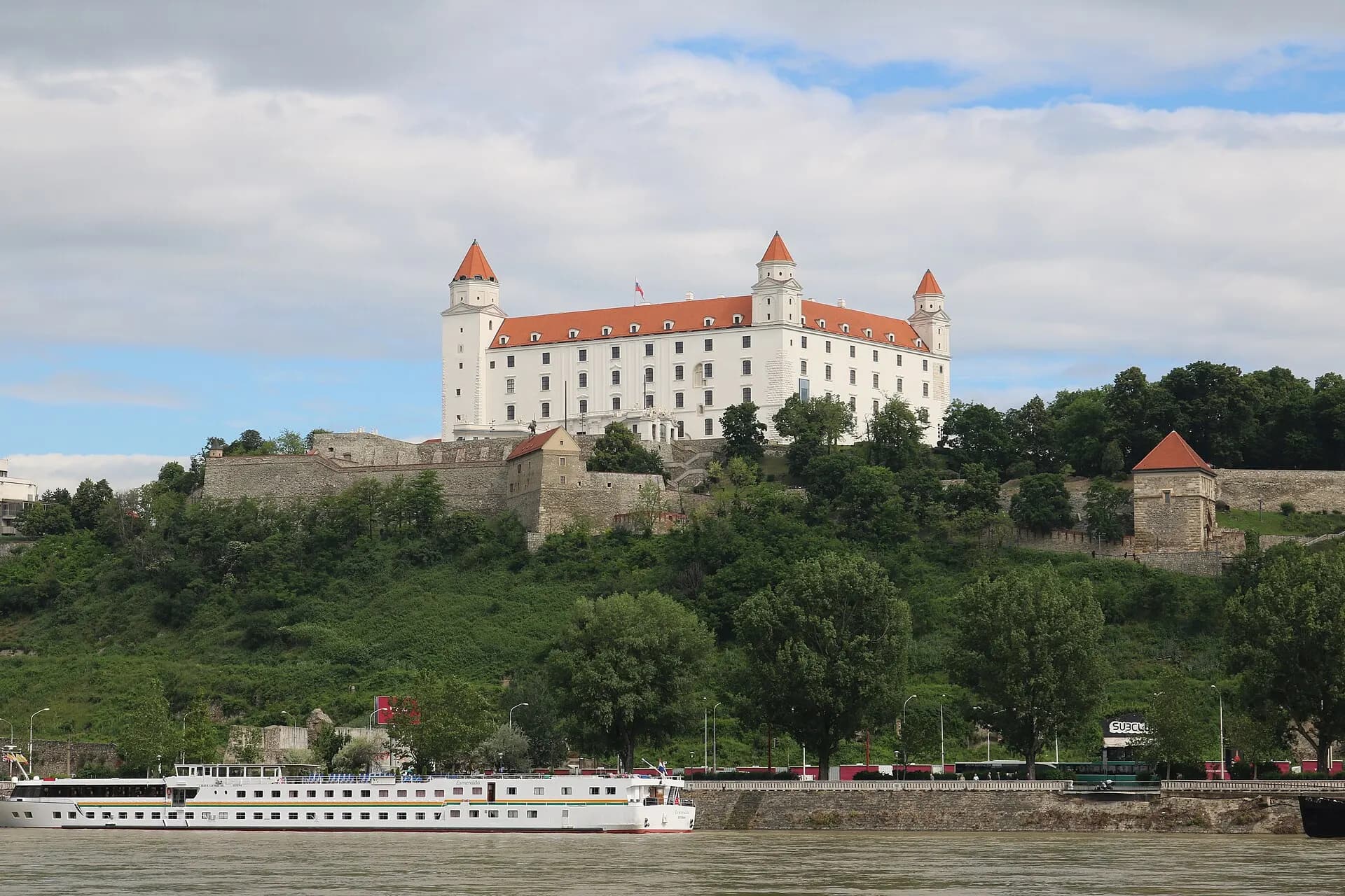 Bratislava Castle with Danube