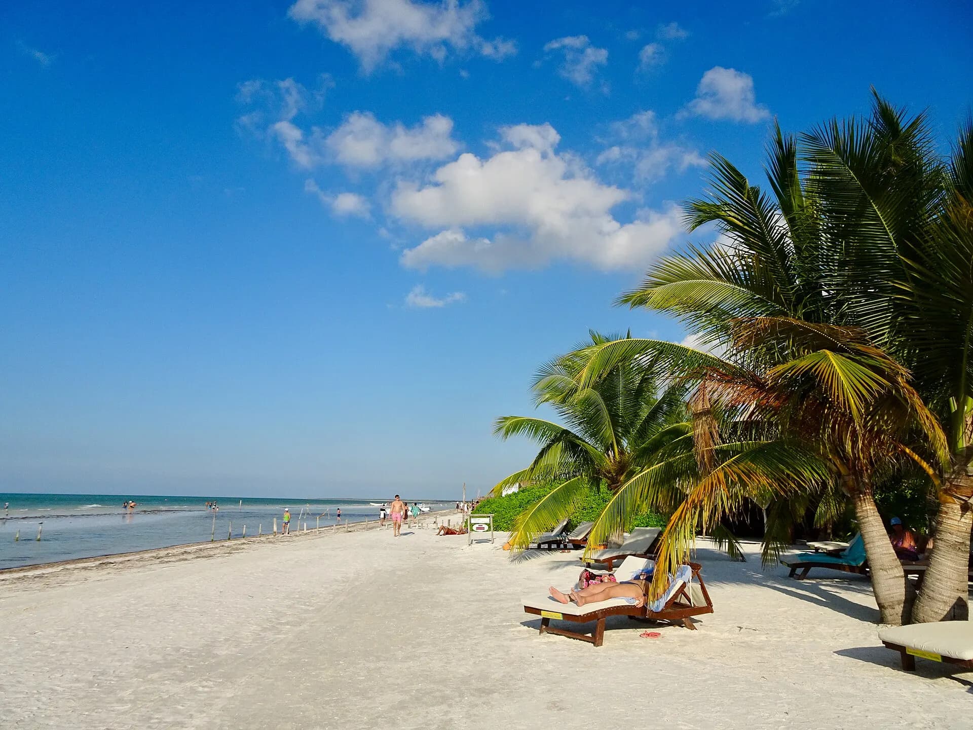 A beach of Holbox Island, Mexico