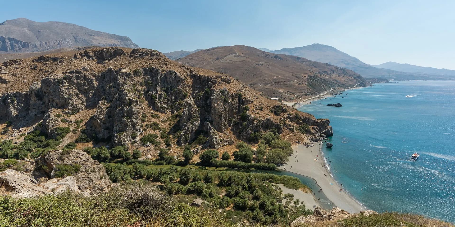 Preveli Palm Beach Panorama 02