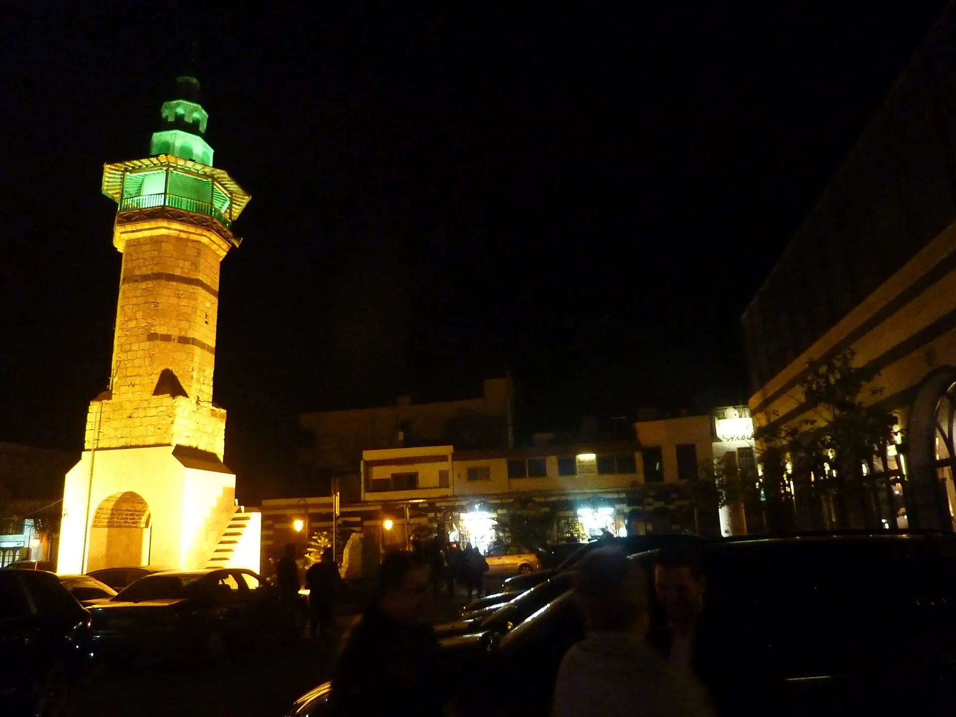 Damascus straight street at night