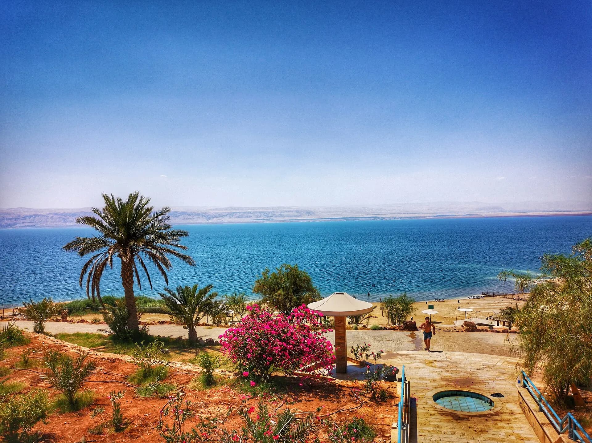 Dead Sea beach in Jordan