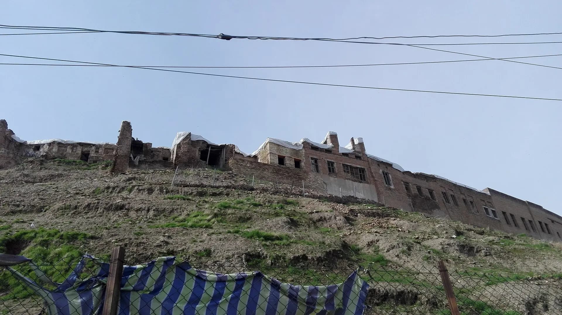 Dilapidated old houses around the Citadel of Erbil