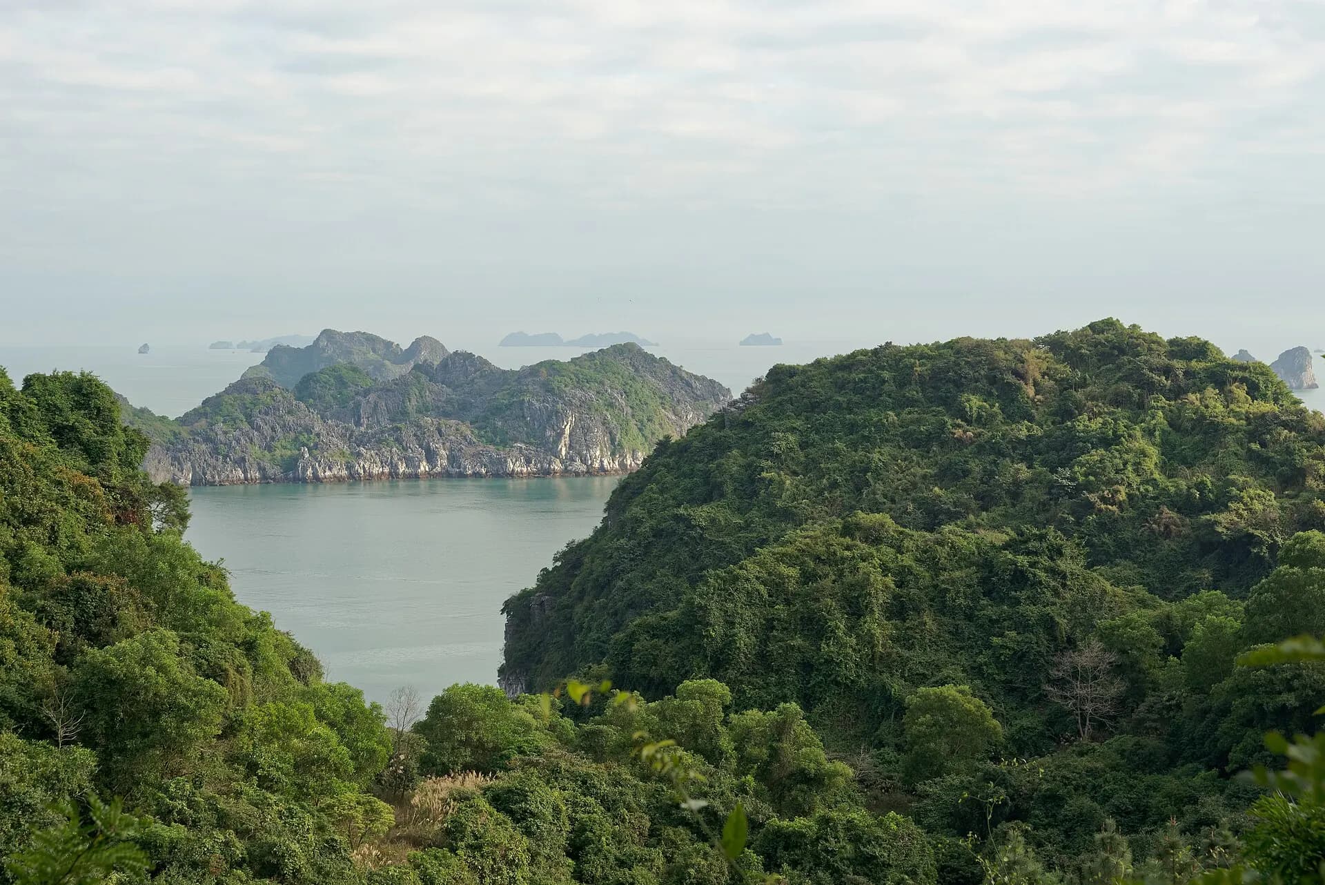 View of the sea from Cannon Fort Park on Cat Ba Island, Vietnam, 20240130 1601 4441