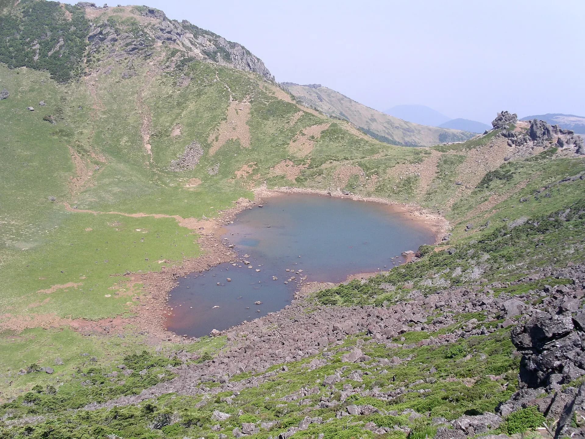Baengnokdam on top of Hallasan