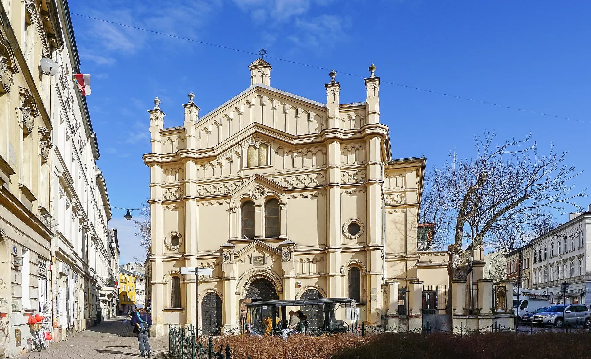 Tempel (Progressive) Synagogue, 1860 design. Ignacy Hercok, 24 Miodowa street,. Kazimierz, Kraków, Poland