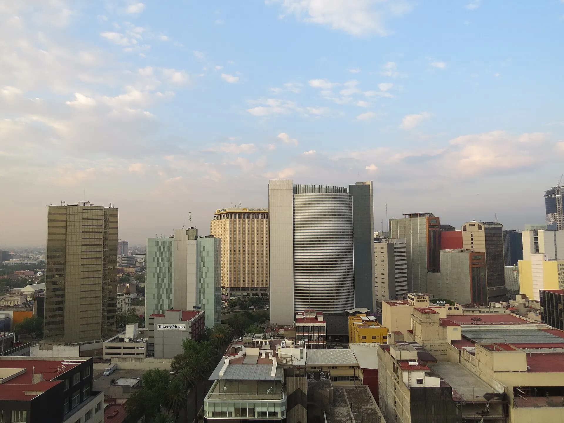 Paseo de la Reforma Skyline Mexico City