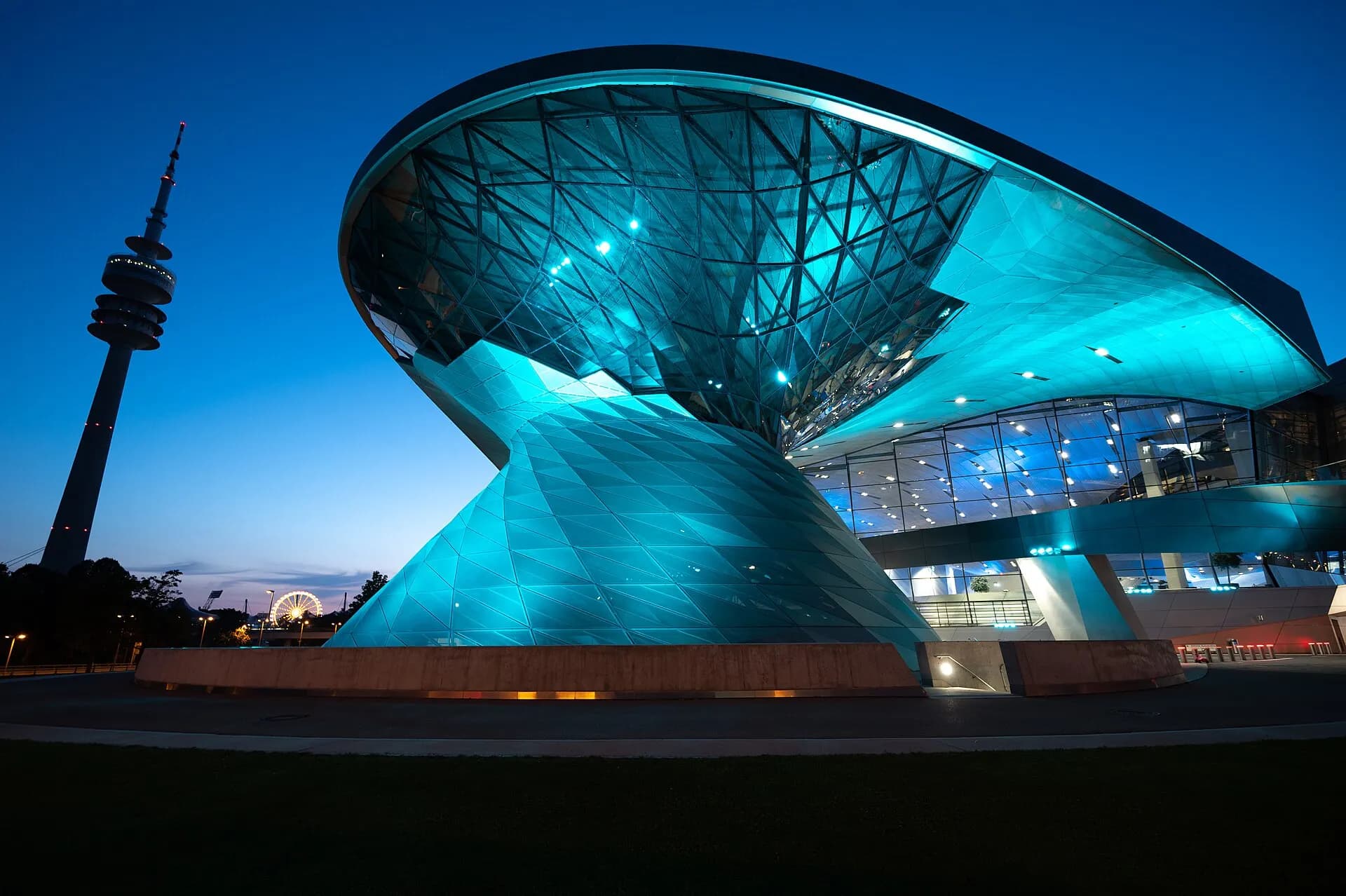 Munich's Olympic Tower and the BMW World building (50384979256)