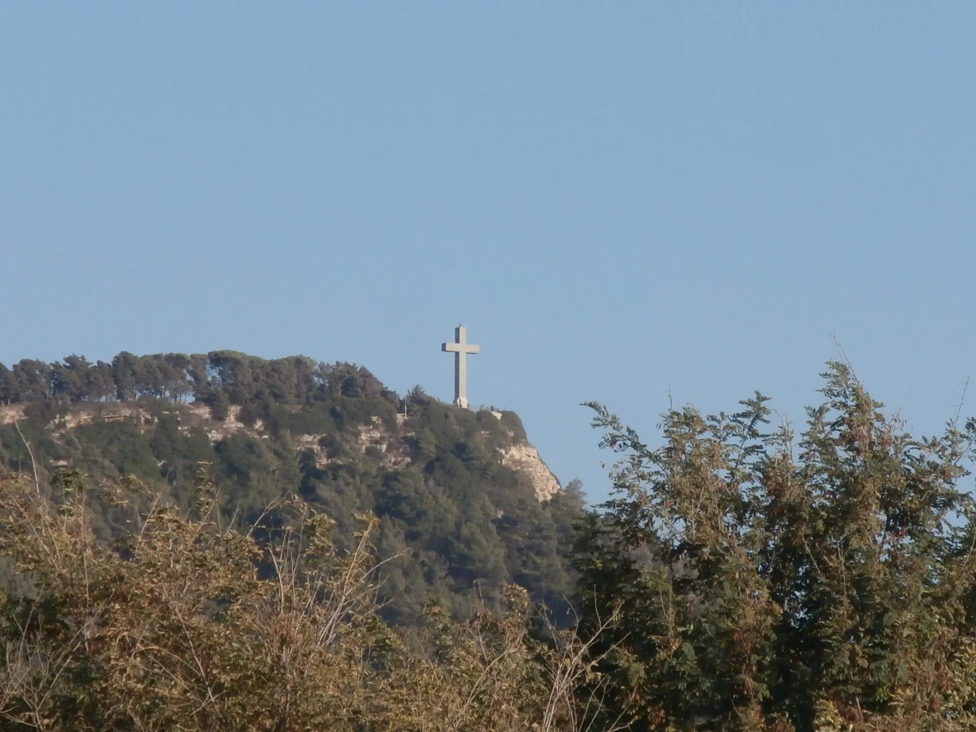 Filerimos Cross 18 m high on Filerimos Hill 267 m high Kremasti Rhodes 7 September 2017