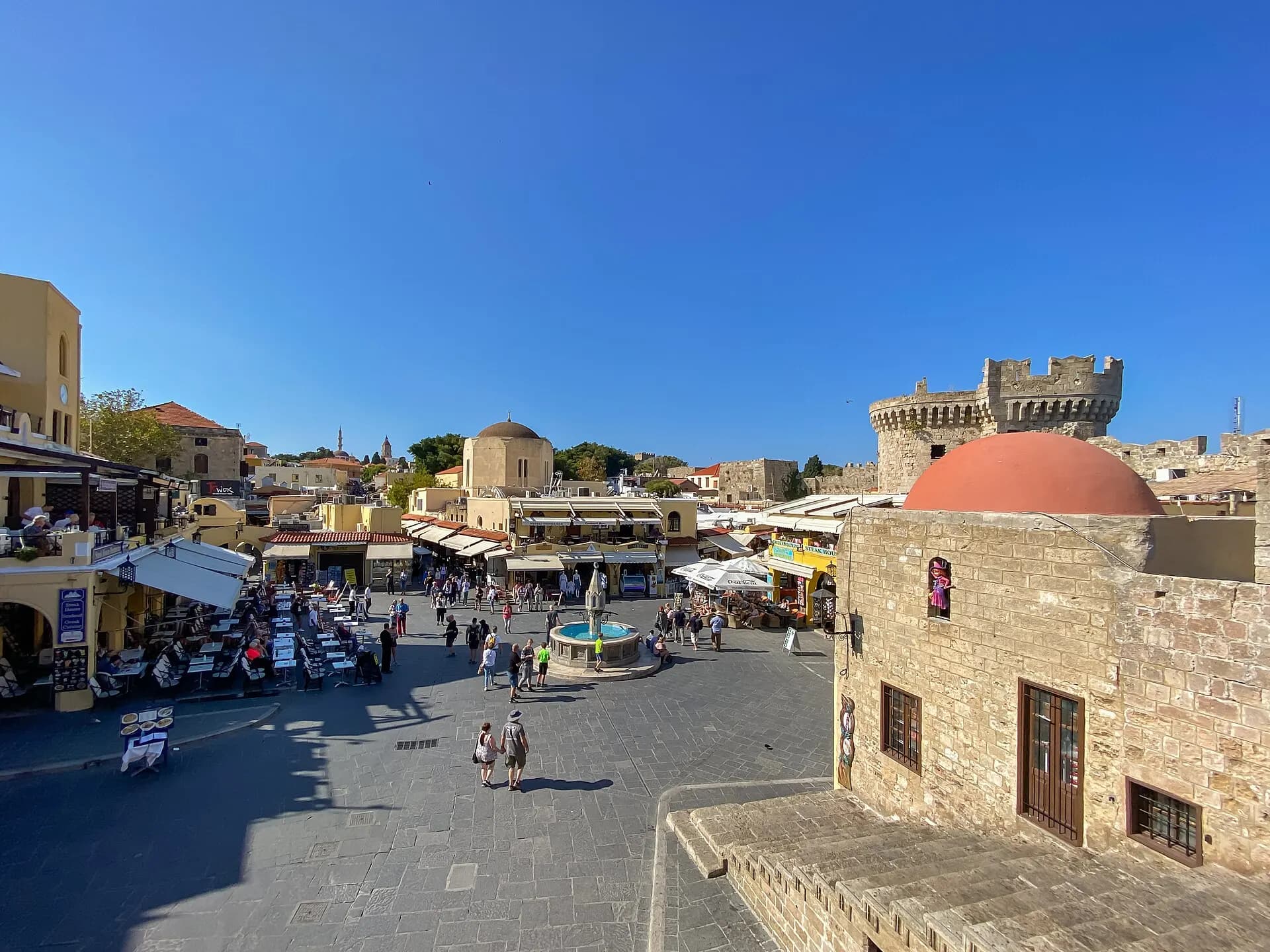 Hippocrates Square in Rhodes Old Town, Greece (51698851258)