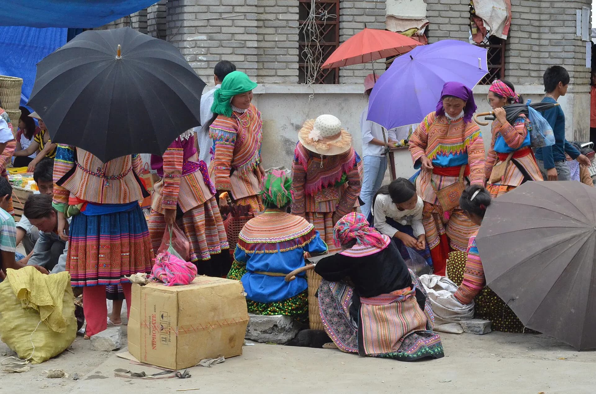 Bac Ha market day, Vietnam