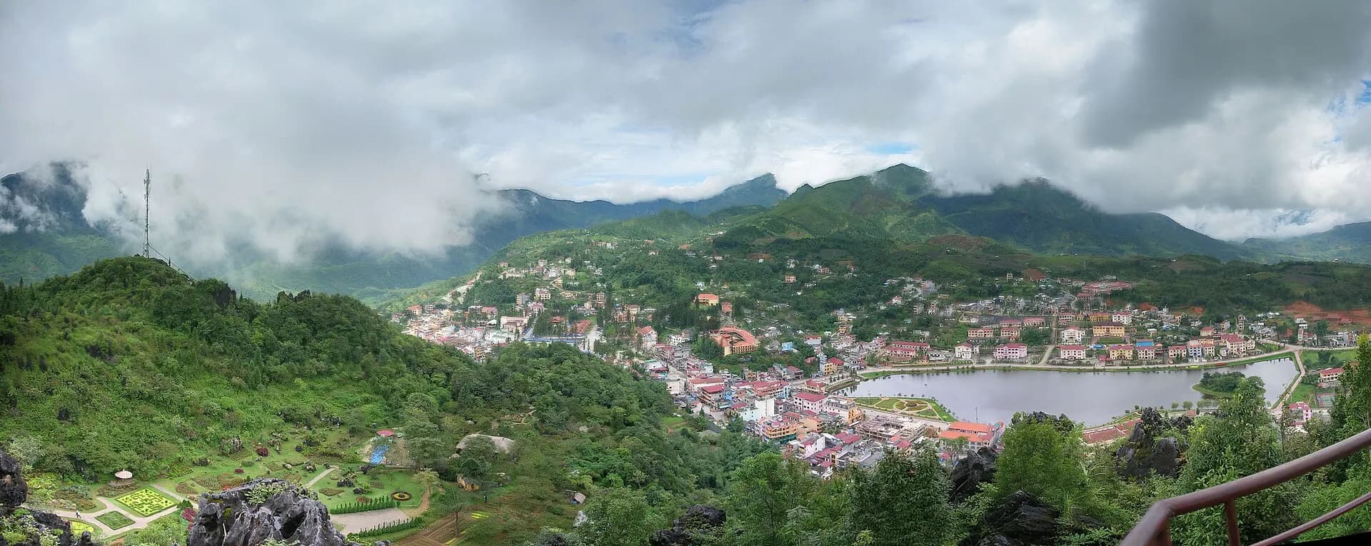 Sapa vu du mont Ham Rong
