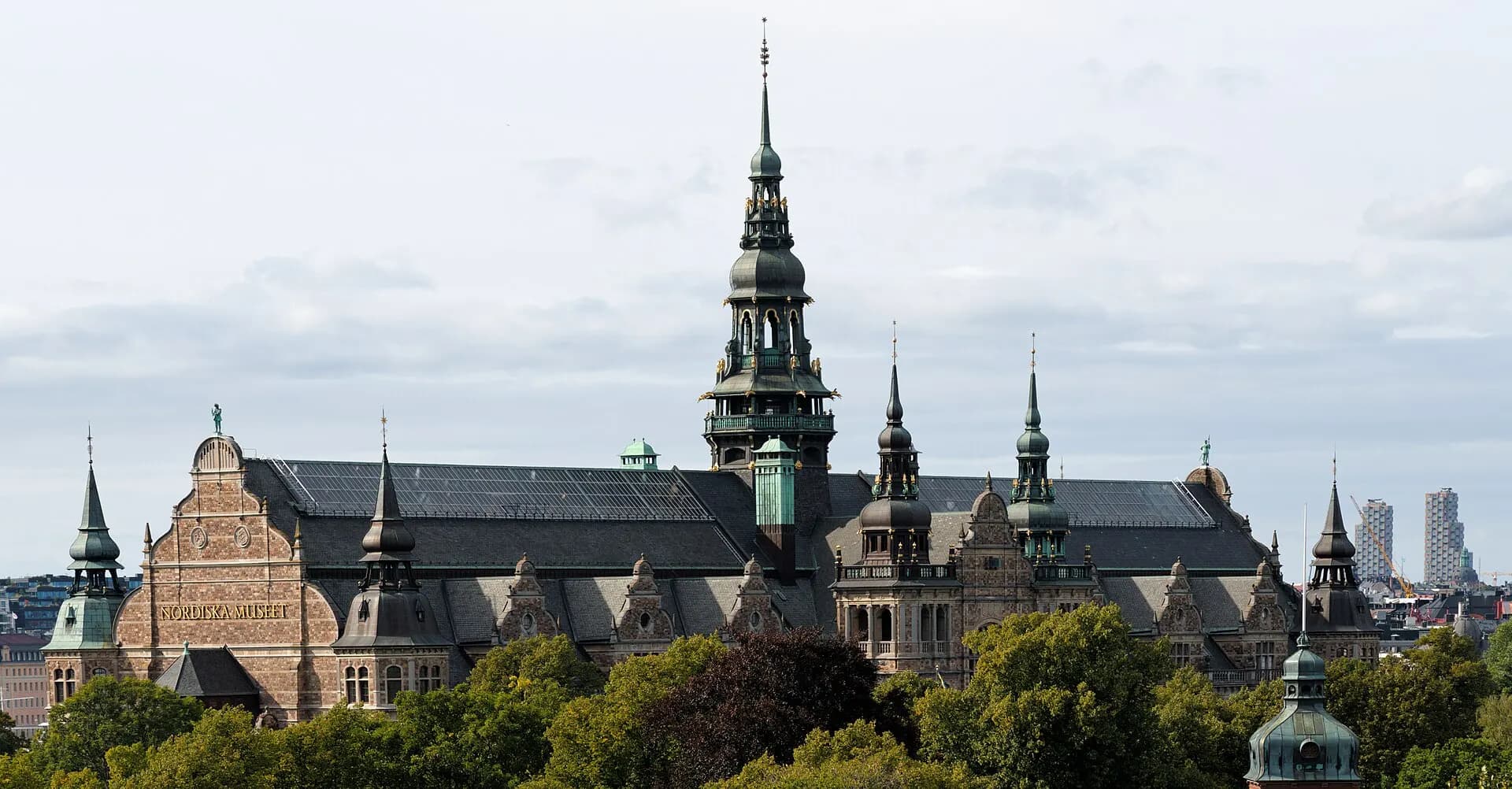 Roof of Nordiska Museum from Skansen