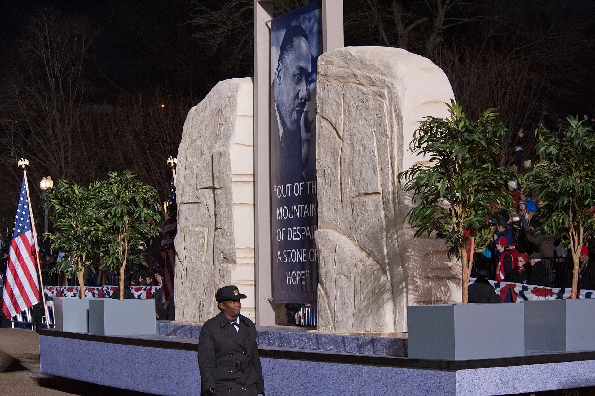 Martin Luther King Jr. float at the 57th Presidential Inauguration 130121-Z-QU230-309