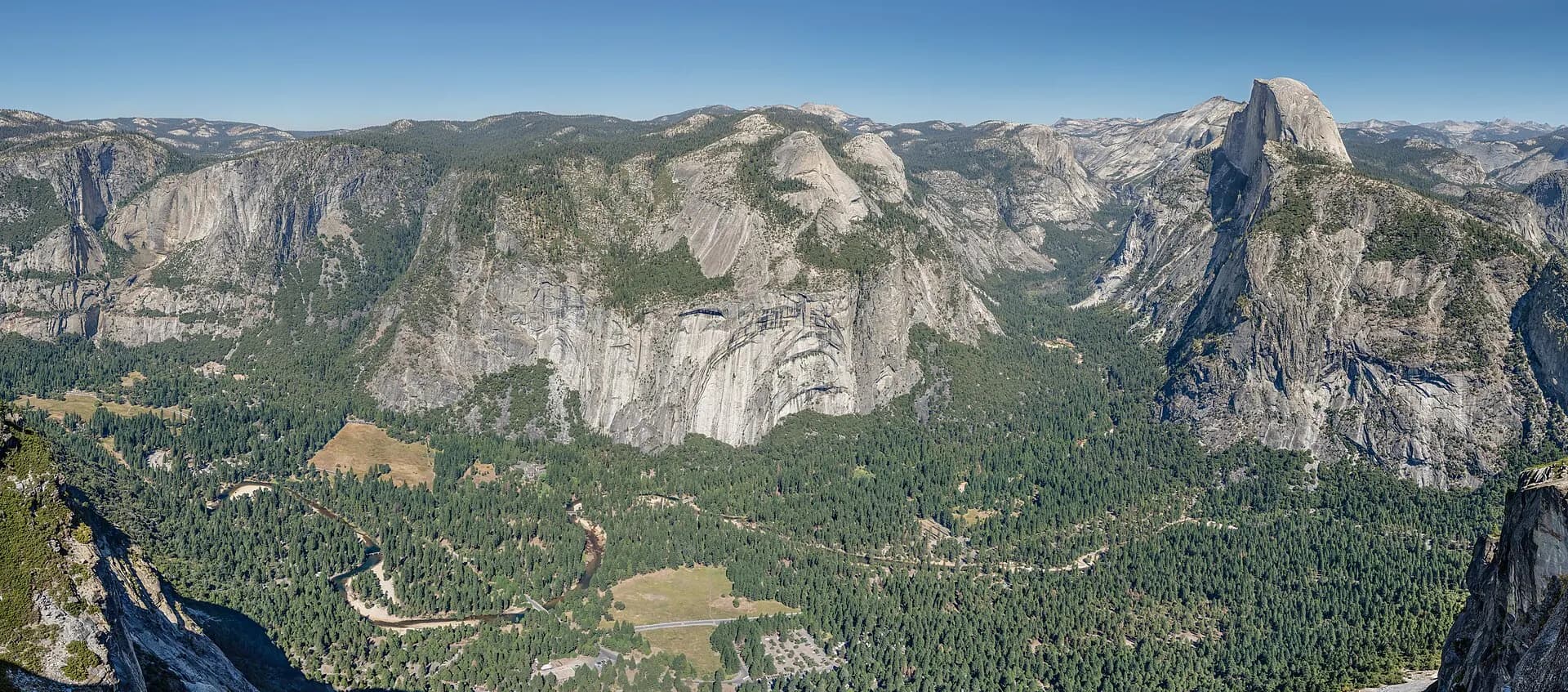 Panoramic Overview from Glacier Point over Yosemite Valley 2013 Alternative