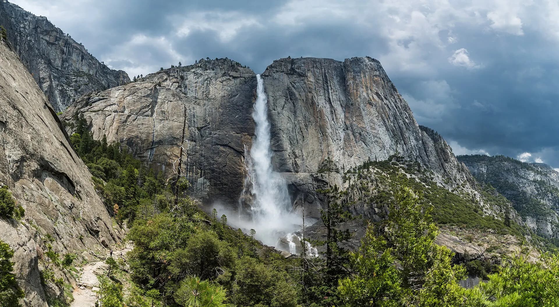 Yosemite Falls from trail, Yosemite NP, CA, US - Diliff